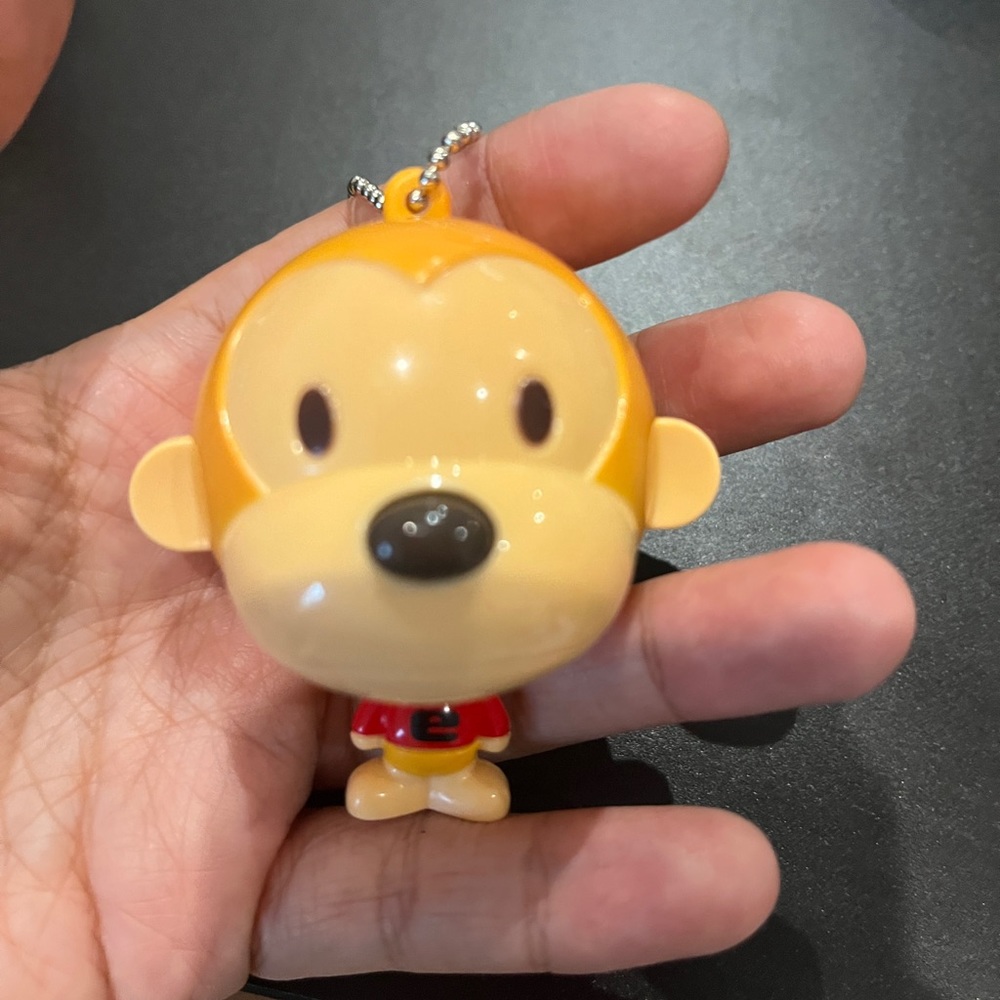 Kawaii Monkey Tape Measure Figure Anime Retractable Bag Charm Key Chain Baby Ape